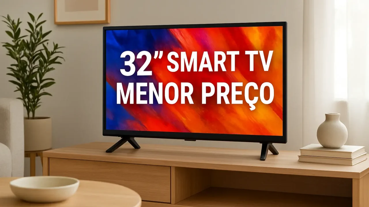 Smart TV 32 polegadas menor preço destaque em 08/04/2025 23:34:13: 6 modelos bons para qualquer bolso