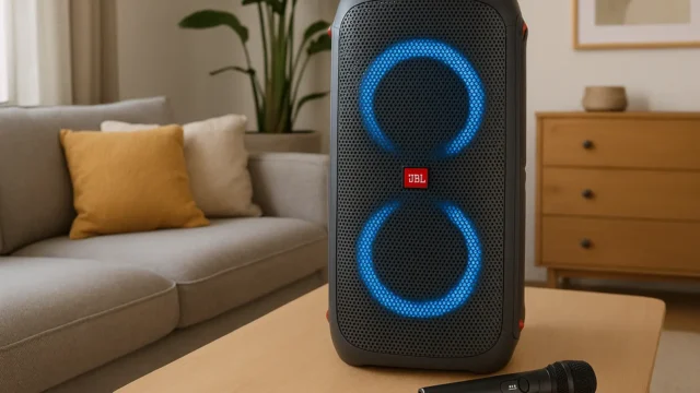 JBL PartyBox com microfone barato e bom recomendados por especialistas