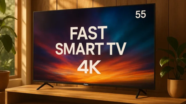 6 Philco fast smart TV 55 4K com design premium por preço justo