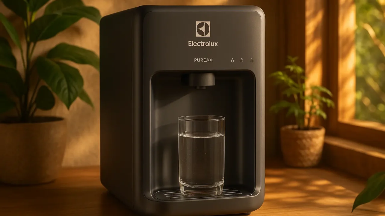 6 purificador de água pure 4x Electrolux Grafite PE12G bivolt: saúde e praticidade com desconto na Amazon