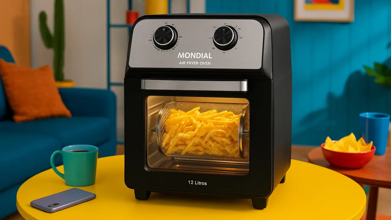 Air Fryer forno Oven 12 litros Mondial até R$967 com avaliações ★4,6