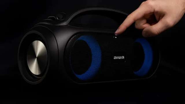 Melhor boombox Aiwa 50W com som potente