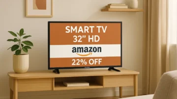 Samsung Smart TV 32" HD H5000F com 22% OFF na Amazon