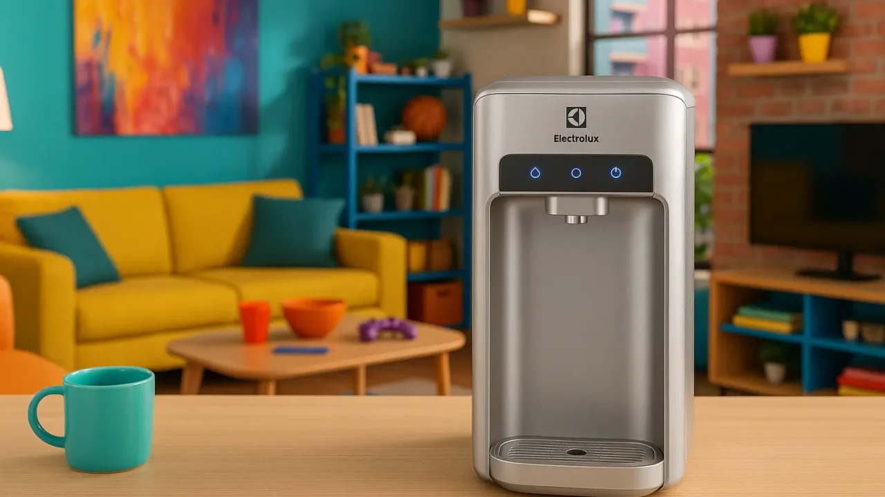 6 purificador de água Electrolux PE11X prata com painel touch bivolt com garantia estendida e suporte VIP em 2025