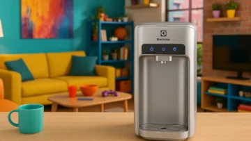 6 purificador de água Electrolux PE11X prata com painel touch bivolt com garantia estendida e suporte VIP em 2025