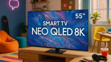 Guia rápido: 6 smart TV 55 NEO QLED 8K com mais recursos em 2025