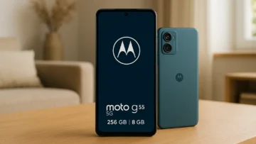 6 Moto G55 5G 256GB 8GB com desempenho turbinado