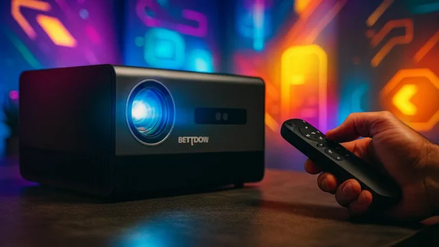 Bettdow Projetor 4K 18000 Lumens com 20% OFF e Prime na Amazon