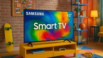 Smart TV 43 Samsung até R$2.232 com avaliações ★4,6