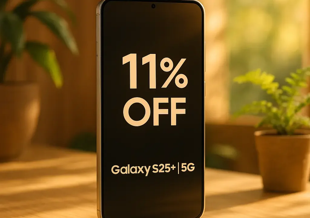 Galaxy S25+ 5G com 11% OFF: menor preço verificado hoje na Amazon