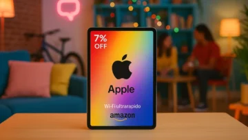 iPad Apple 2025 com 7% OFF e Wi-Fi ultrarrápido na Amazon