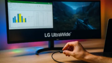 3 monitores LG Ultrawide 34 para produtividade e lazer