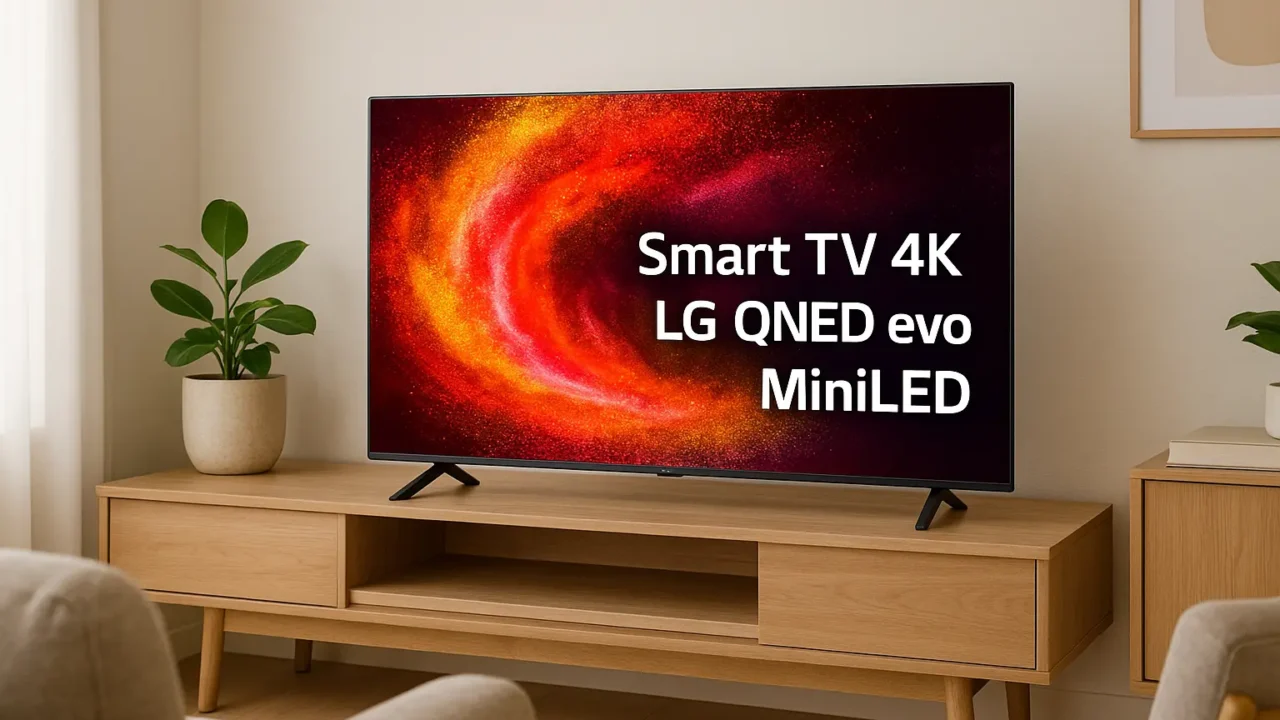 Smart TV 4K 55" LG QNED evo MiniLED tem 14% OFF na Amazon
