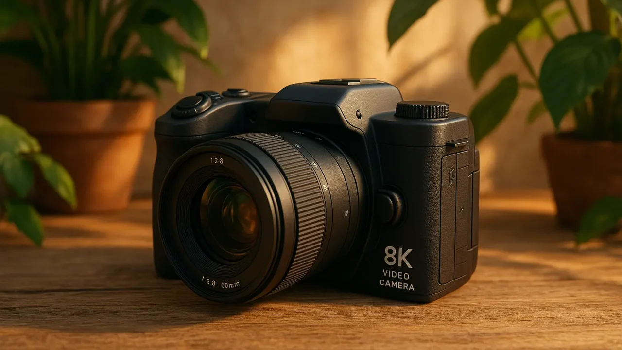 Câmera de vídeo digital 8K tem 10% OFF em até 10x na Amazon