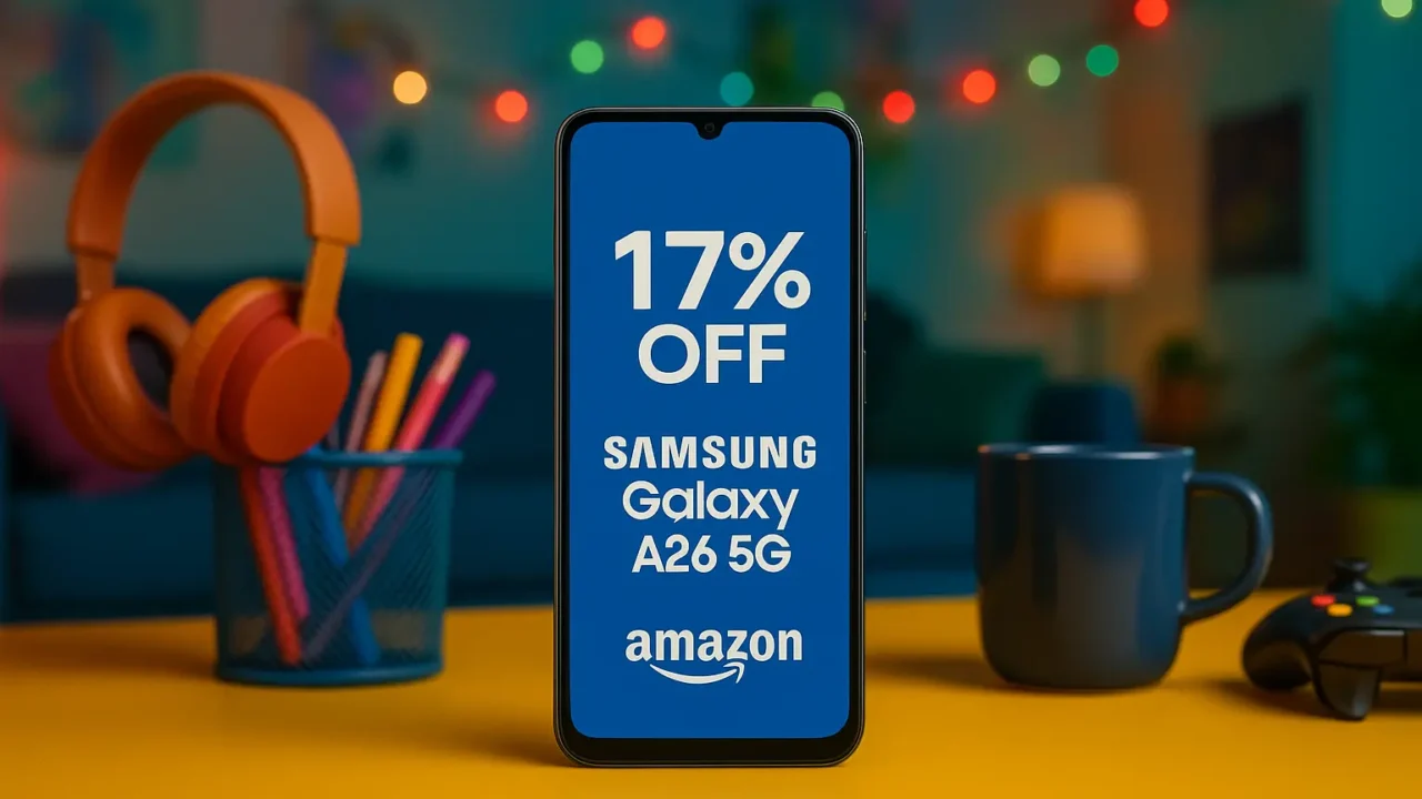 Samsung Galaxy A26 5G com 17% OFF e entrega Prime na Amazon