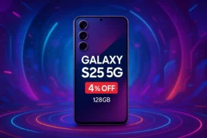 Galaxy S25 5G com 4% OFF e 128GB disponível na Amazon