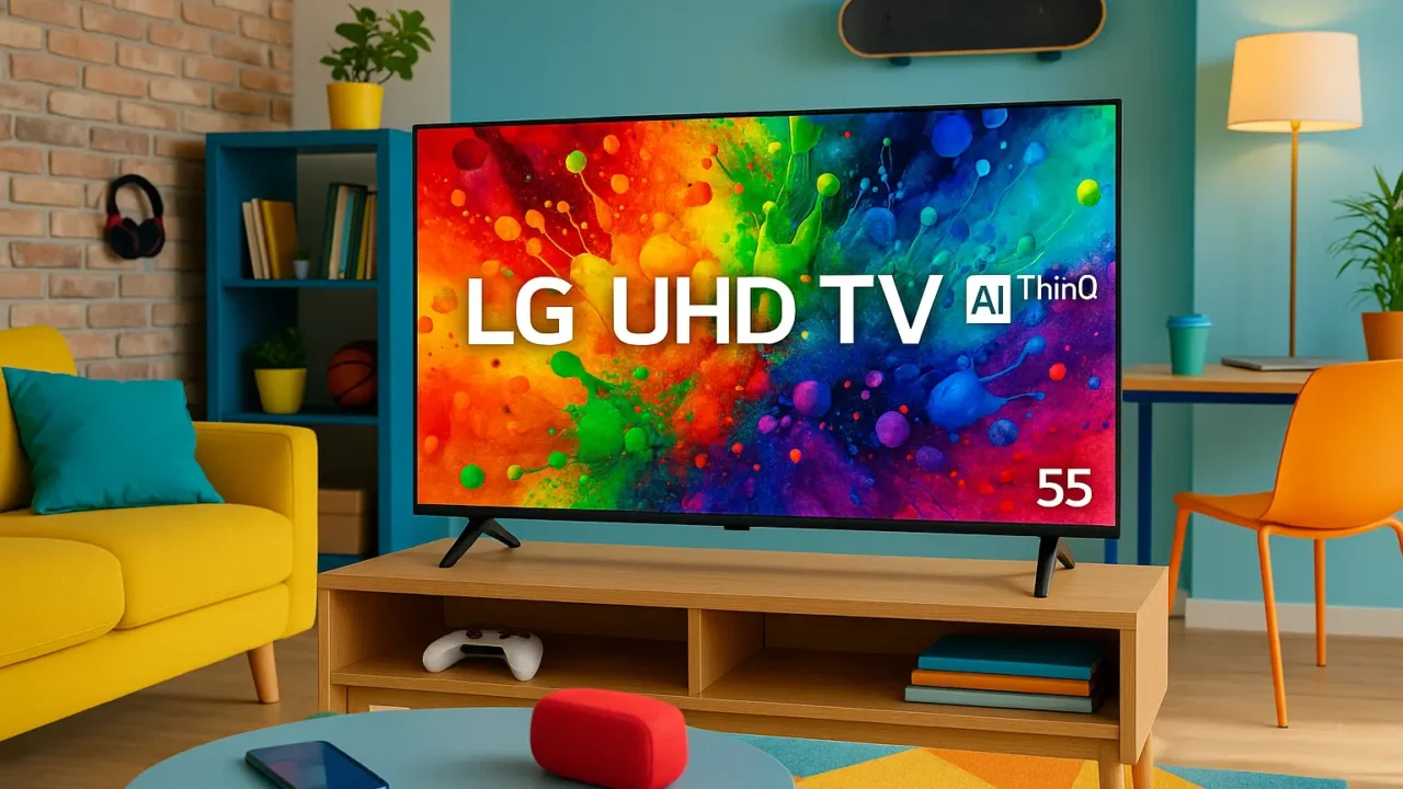 LG 55 inch UHD TV AI ThinQ baratos e bons mais vendidos no Brasil