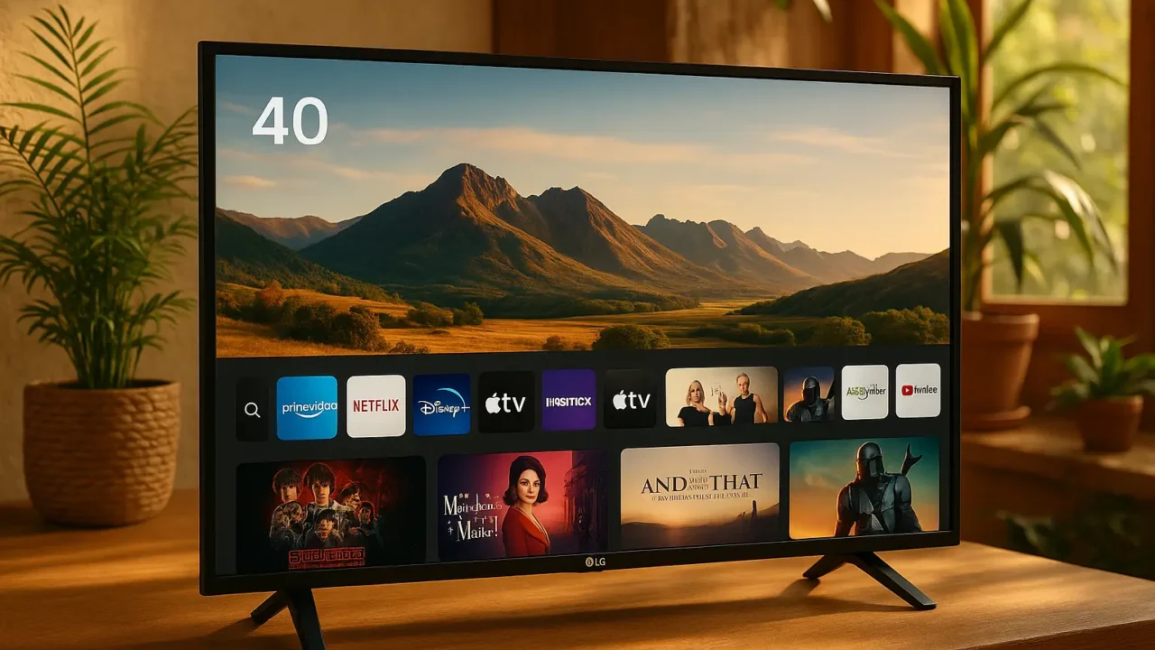 Smart TV 40 polegadas 4K LG menor preço com tecnologia de ponta