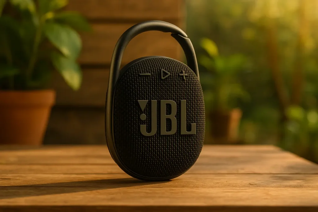 Tela infinita: 3 JBL Clipe 4 – Alto-falante Bluetooth portátil com display premium