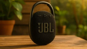 Tela infinita: 3 JBL Clipe 4 – Alto-falante Bluetooth portátil com display premium