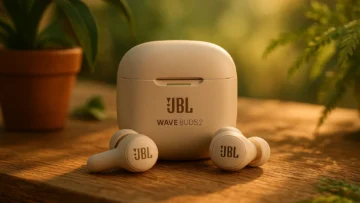 Fone de ouvido Bluetooth sem fio Wave Buds 2 JBL baratos e bons mais vendidos no Brasil