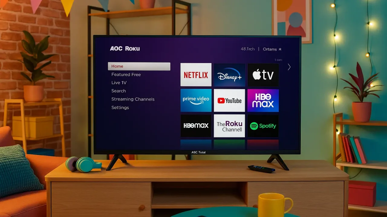 6 Smart TVs AOC Roku com garantia estendida e suporte VIP
