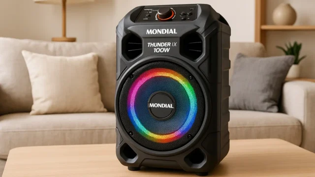 Tela infinita: 3 caixas de som Mondial com display premium