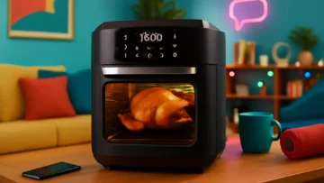 Design premium: 3 Fritadeiras Air Fryer Oven EOS 15 Litros por preço justo