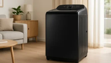 Samsung Lavadora Smart Digital Inverter WA17CG Black 17kg - 127V barato