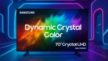 Melhor Samsung Smart TV com Painel Dynamic Crystal Color e Gaming Hub