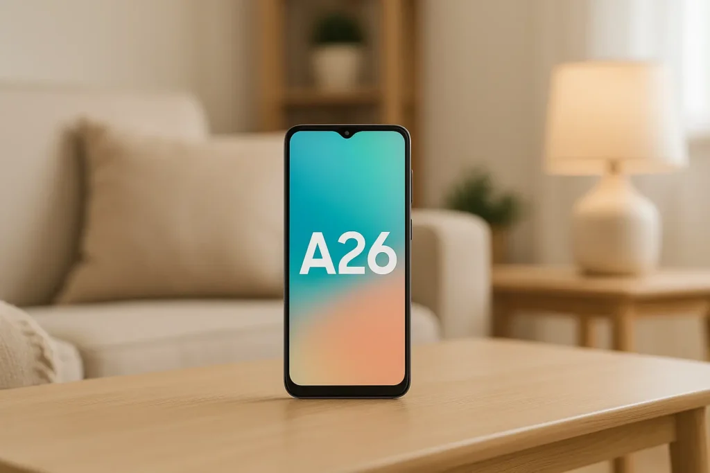 6 celular A26: desempenho e câmera boa com desconto na Amazon