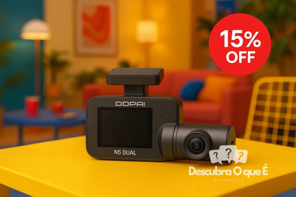 DDPAI N5 Dual Câmera Veicular com 15% OFF: menor preço verificado hoje na Amazon