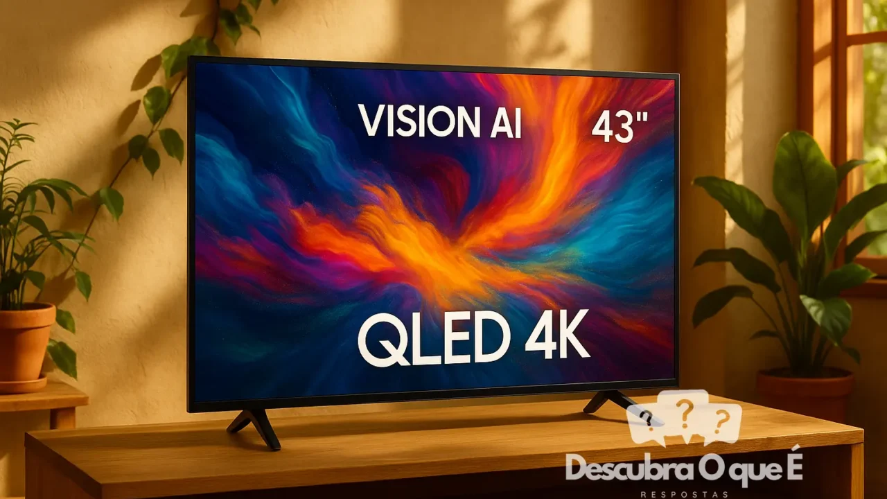 Samsung Vision AI TV 43" QLED 4K tem melhor oferta histórica na Amazon