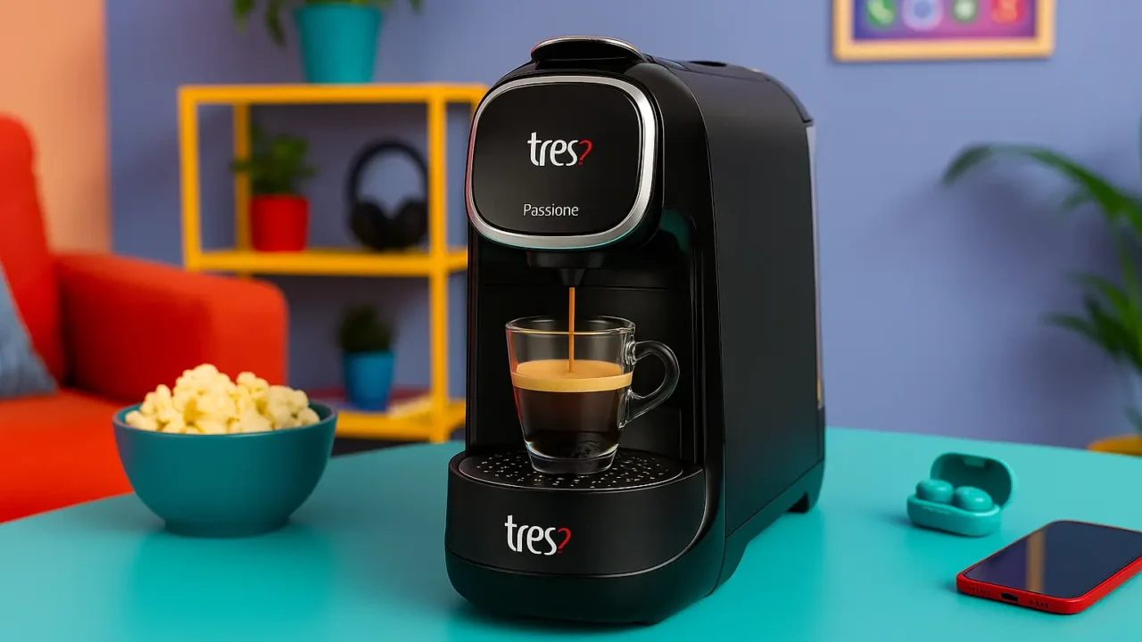 Melhor Cafeteira Espresso TRES com sistema multipressão