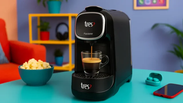 Melhor Cafeteira Espresso TRES com sistema multipressão