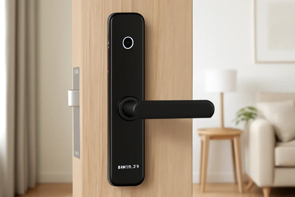 Tela infinita: 3 fechaduras digitais biométricas inteligentes Kuanttum para segurança premium