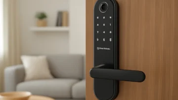 Fechadura Eletrônica Digital Biométrica Kuanttum Kappa barata e confiável para todos os bolsos