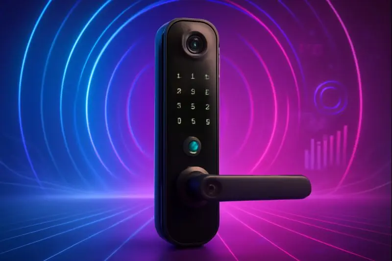 3 Fechaduras Eletrônico Digital Biométrica Com Câmera Wifi, Controle do App Tuya