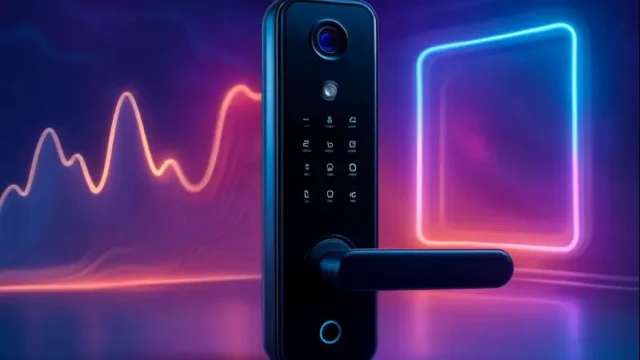 Melhor Fechadura Eletrônico Digital Biométrica Com Câmera Wifi, Controle do App Tuya