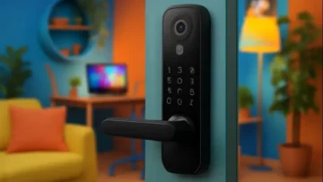 3 Fechaduras Eletrônico Digital Biométrica Com Câmera Wifi para segurança avançada