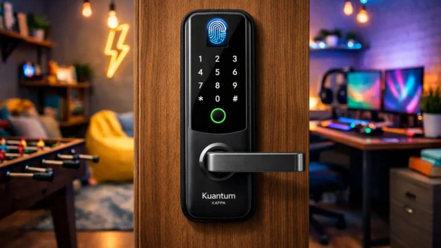 Compactos e poderosos: 3 fechaduras eletrônicas Kuanttum para sua casa