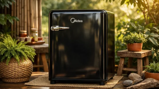 3 Frigobares Midea com design retrô e eficiência energética