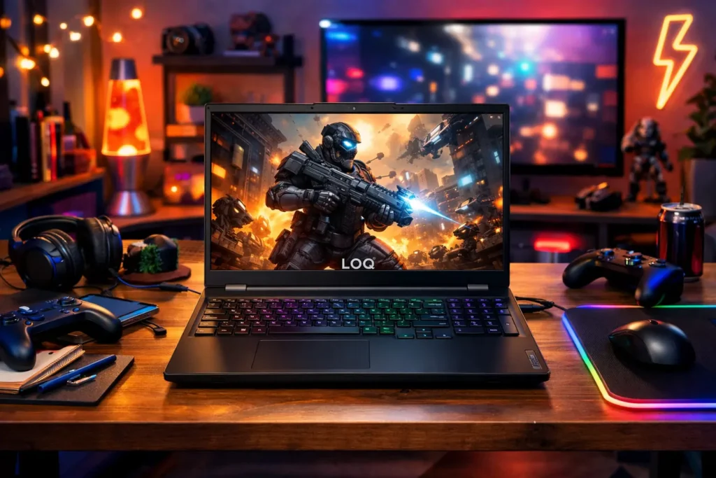 Notebook Gamer Lenovo LOQ E Core i5-12450HX até R$5.199: 3 escolhas com avaliações ★4,5