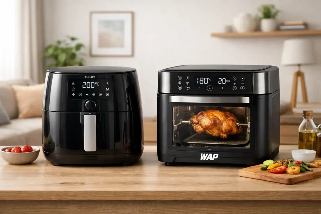 Fritadeira Philips Walita vs WAP OVEN Digital: Potência ou Versatilidade?
