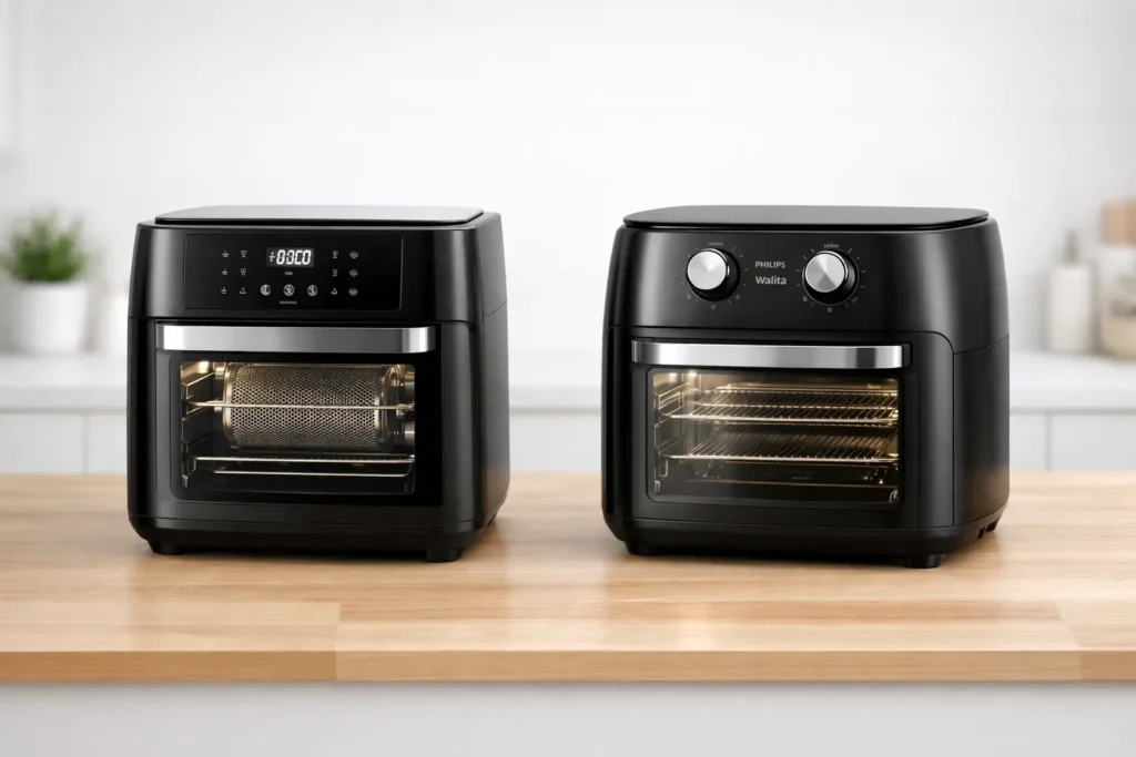 Fritadeira Air Fryer Philco 12L vs Fritadeira Airfryer Forno Philips Walita: Qual tem mais funcionalidades?