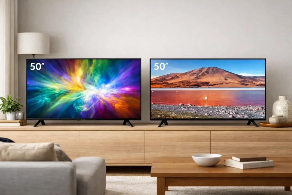 Samsung Vision AI TV 50" QLED ULTRA 4K vs Samsung Smart TV 50" Crystal UHD 4K: Qual é a melhor escolha?