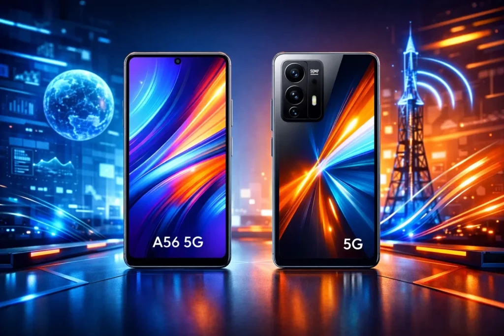 Smartphone Samsung Galaxy A56 5G vs Xiaomi Poco X7 Pro 5G: Desempenho ou Conectividade?