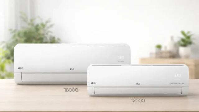 LG Dual Inverter Voice +AI 18000 vs 12000: potência ou economia?