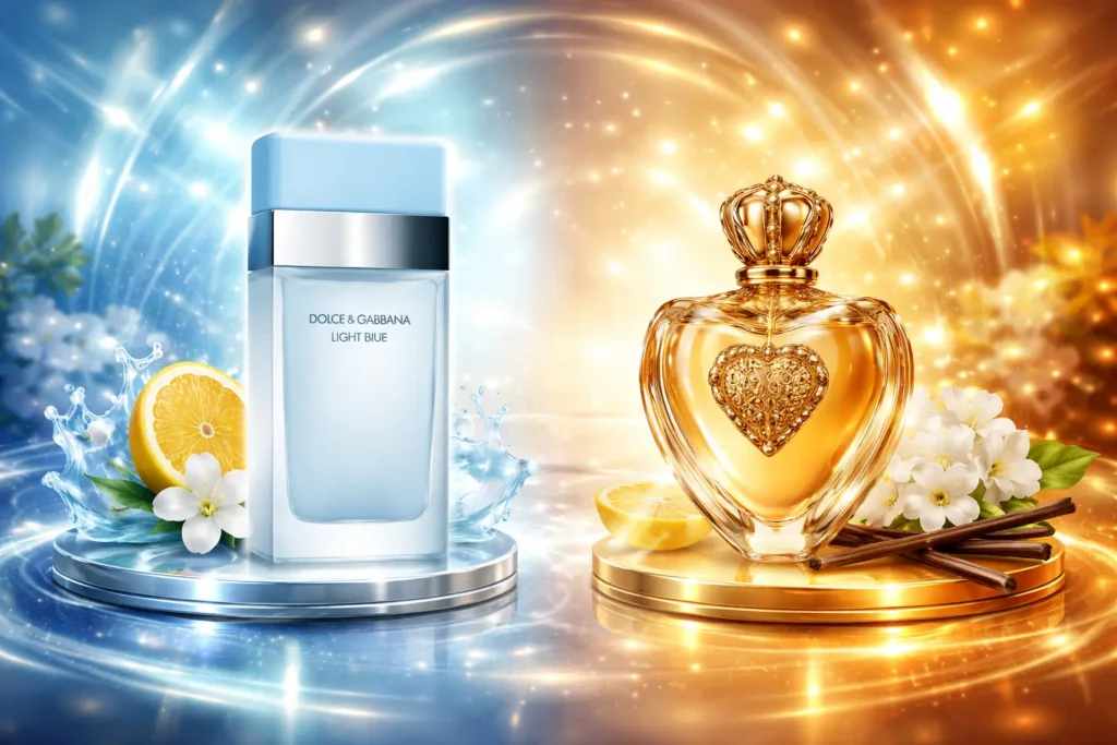 Dolce & Gabbana Light Blue vs Dolce & Gabbana Devotion: Qual fragrância se destaca para o seu estilo?