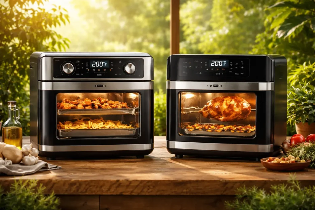 Oster Fritadeira Oven Fryer 12L vs WAP Fritadeira Elétrica Air Fryer OVEN DIGITAL: Quais recursos oferecem mais versatilidade?